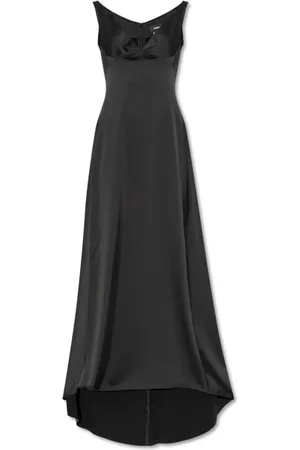 Dsquared2 Kleedjes, Dames, Zwart, 2Xs, Satijn, Satijnen Slip Dress