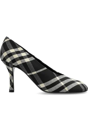 Burberry Schoenen, Dames, Zwart, 37 1/2 EU, Katoen, Schoenen met ruitjesmotief voor baby`s
