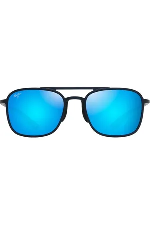 Maui Jim Accessoires, unisex, Zwart, ONE Size, Matblauwe Pilotenzonnebril