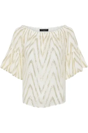 Bruuns Bazaar Blouses & Shirts, Dames, , XS, Off-shoulder Blouse met Smock-details