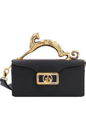 Lanvin Tassen, Dames, Zwart, ONE Size, Leer, Pencil Cat Bag