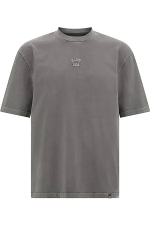 Boggi Milano Tops, Heren, Grijs, M, Katoen, Cotton Jersey T-Shirt