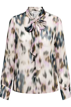 &Co Woman Blouses & Shirts, Dames, Veelkleurig, 2Xl, Alix Faded Flower KN Blouse