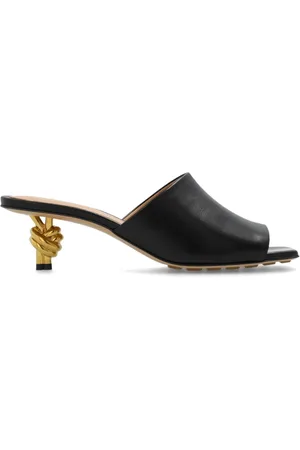 Bottega Veneta Schoenen, Dames, Zwart, 37 EU, Leer, Leren Mules