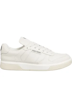 Fred Perry Schoenen, Heren, Wit, 41 EU, Leer, B300 Sneakers met Vetersluiting