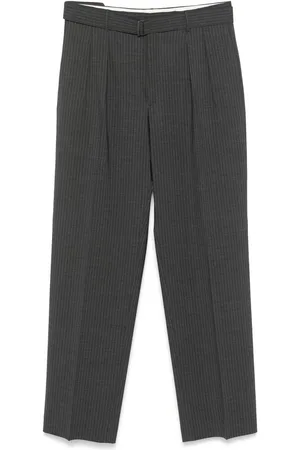 TAGLIATORE Broeken, Heren, Grijs, L, Wol, Rechte Broek