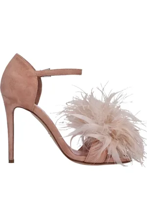 ANNA F. Schoenen, Dames, Roze, 40 EU, Suède, Sandalen Roze