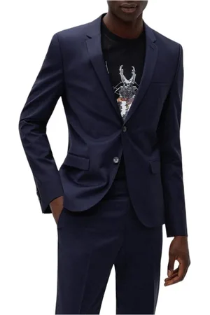 HUGO BOSS Jassen, Heren, Veelkleurig, L, Wol, Blazer