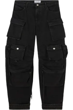 The Attico Broeken, Dames, Zwart, S, Wijde broek