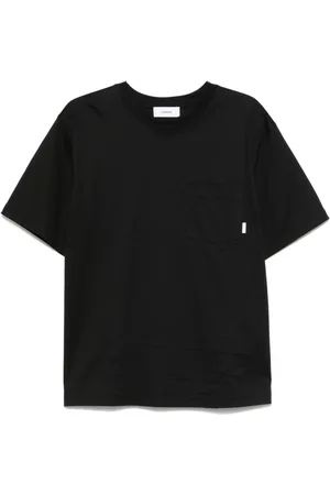 LARDINI Tops, Heren, Zwart, S, Katoen, Katoenen T-shirt