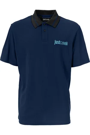 Roberto Cavalli Tops, Heren, Blauw, M, T-shirts en Polos