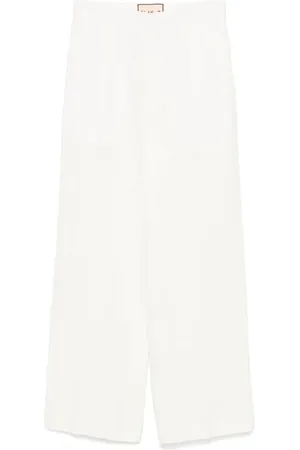 Plan C Broeken, Dames, Wit, S, Leer, Lichtgewicht Linnen Broek met Getailleerde Pasvorm