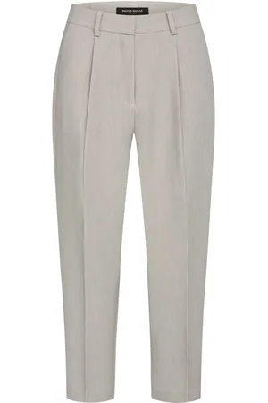 Bruuns Bazaar Broeken, Dames, , M, Katoen, Cropped Tapered Broek