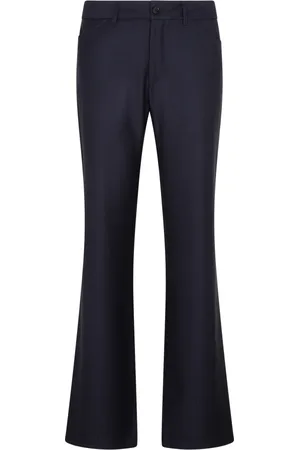 Etro Broeken, Heren, Blauw, S, Wol, Blauwe wollen bootcut broek