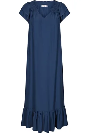 Co`Couture Kleedjes, Dames, Blauw, XS, Polyester, Sunrise Dress