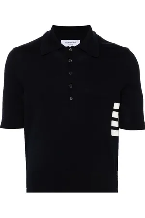 Thom Browne Tops, Heren, Blauw, L, Katoen, Marineblauwe Polo Trui