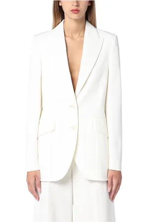Stella McCartney Jassen, Dames, Wit, S, Single-Breasted Jas