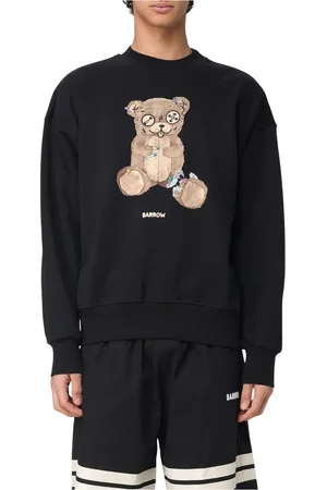BARROW Sweatshirts & Hoodies, Heren, Zwart, XL, Fleece Sweatshirt voor Stijlvol Comfort