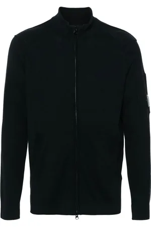 C.P. Company Sweatshirts & Hoodies, Heren, Blauw, XL, Katoen, Katoenen Cardigan