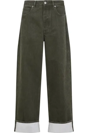 Bottega Veneta Jeans, Heren, Groen, S, Katoen, Wide Leg Jeans
