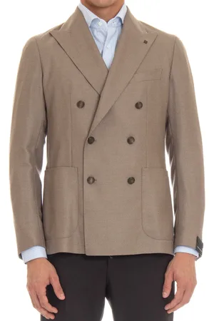 TAGLIATORE Jassen, Heren, Bruin, L, Double-Breasted Jacket