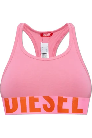 Diesel Sport, Dames, Roze, XS, Katoen, Ufsb-Cotton-Race-Bralette
