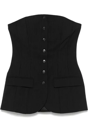 Herskind Tops, Dames, Zwart, S, Donker Button-Up Jas