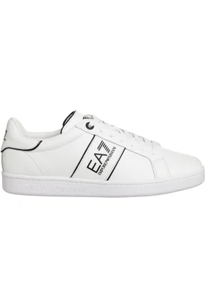 EA7 Schoenen, Heren, Wit, 40 EU, Leer, Klassieke Sneakers