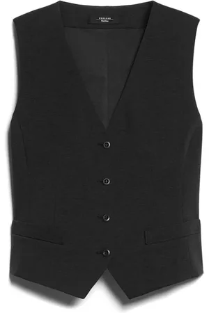 Max Mara Jassen, Dames, Zwart, S, Katoen, Zwart Jersey Katoenen Gilet Jasje