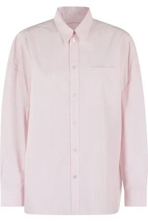 Herskind Blouses & Shirts, Dames, Roze, S, Klassiek wit overhemd