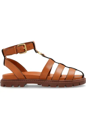 Coach Schoenen, Dames, Bruin, 38 1/2 EU, Leer, Sandal Sclupt