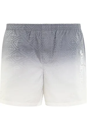 Casablanca Badkleding, Heren, Grijs, S, Polyester, Bedrukte zwemshorts