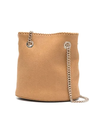 Stella McCartney Tassen, Dames, , ONE Size, Polyester, Falabella Bucket Bag met Gouden Details