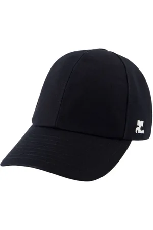 Courrèges Accessoires, Heren, Zwart, ONE Size, Katoen, Signature Cap