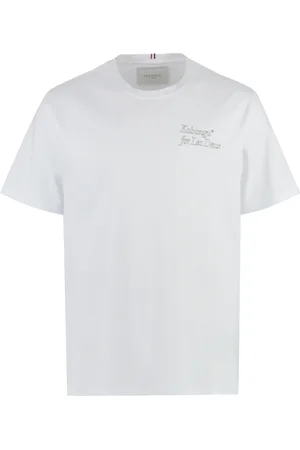 Les Deux Tops, Heren, Wit, XL, Katoen, Kabangu X Printed Cotton Tee