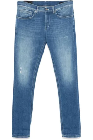 Dondup Jeans, Heren, Blauw, W35, Katoen, George Skinny Stretch Jeans