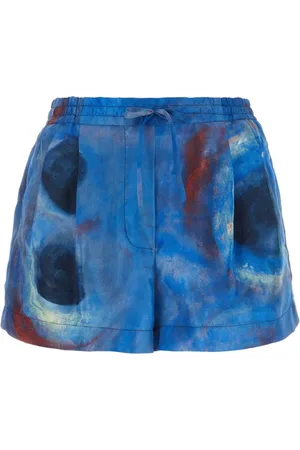 Marni Rokken, Dames, Veelkleurig, S, Luxe Zijden Shorts
