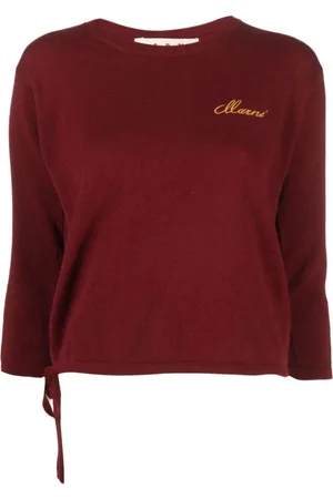 Marni Truien, Dames, Rood, S, Wol, Wollen Trui