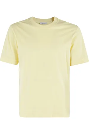 Paolo Pecora Tops, Heren, Geel, S, Jersey T-shirt voor mannen
