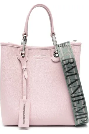 Emporio Armani Tassen, Dames, Roze, ONE Size, Shoppingtas met verstelbare riem