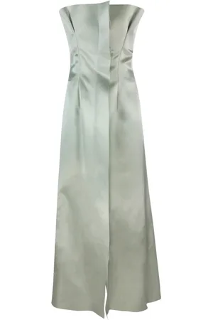 Serafini Kleedjes, Dames, Groen, M, Leer, Groene Mouwloze Rits Jurk
