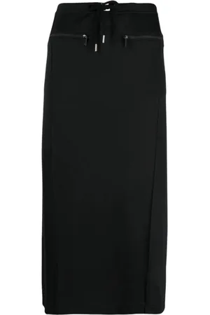 Courrèges Rokken, Dames, Zwart, S, Polyester, Midi Rok