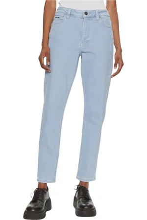 Calvin Klein Jeans, Dames, Blauw, W32, Katoen, Slim Ankle Jeans