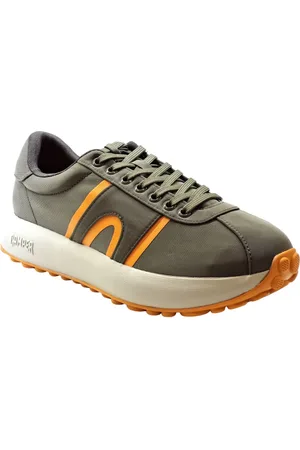 Camper Schoenen, Heren, Groen, 40 EU, Stijlvolle Elastische Lycra Schoen in Khaki