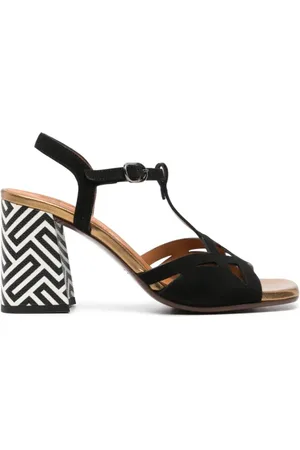 Chie Mihara Schoenen, Dames, Zwart, 40 EU, Leer, Sandalen met hoge hak