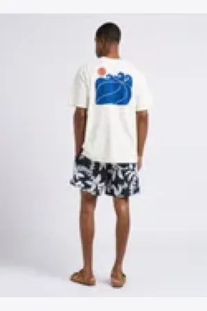GANT Badkleding, Heren, Blauw, XL, Polyester, Bedrukte Strandshorts