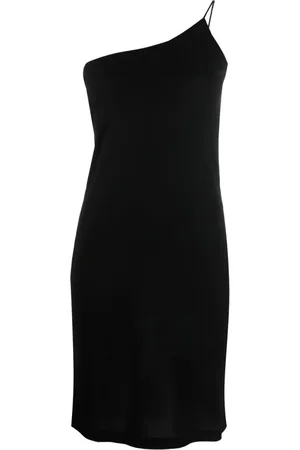 Dsquared2 Kleedjes, Dames, Zwart, S, One Shoulder Mini Jurk
