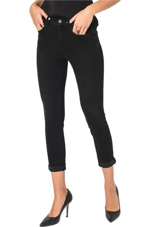 Liu Jo Jeans, Dames, Zwart, W26, Katoen, Cropped Jeans
