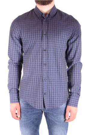 Dondup Overhemden, Heren, Blauw, S, Casual Shirt
