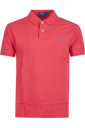 Ralph Lauren Tops, Heren, Rood, S, Slim Fit Polo Shirt